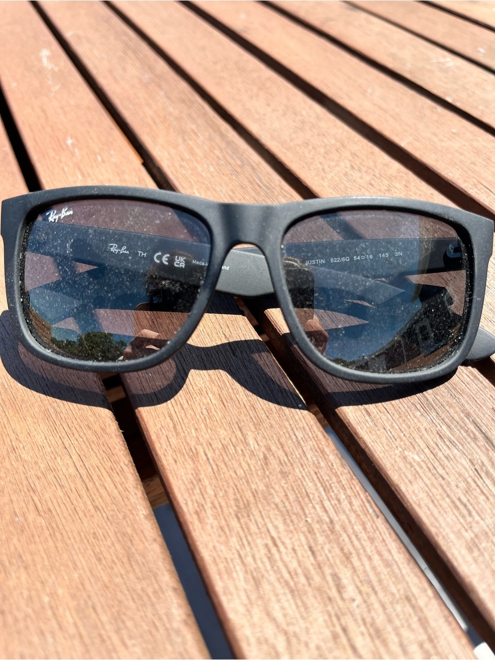 Ray-Ban Justin Matte Black Sunglasses - Polarized Lenses